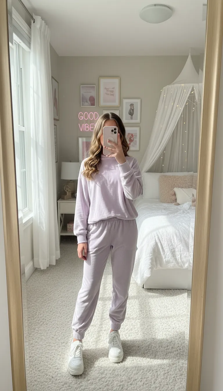 Comfortable and stylish tracksuit set, a sporty take on 15th Birthday Outfit Ideas