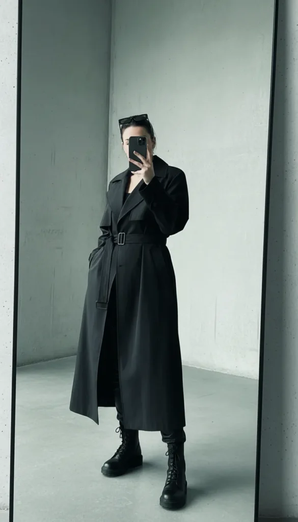 "Bio hacker casual 16 Cyberpunk Outfit Ideas: neon-lit hoodie with circuit patterns in a lab setting"