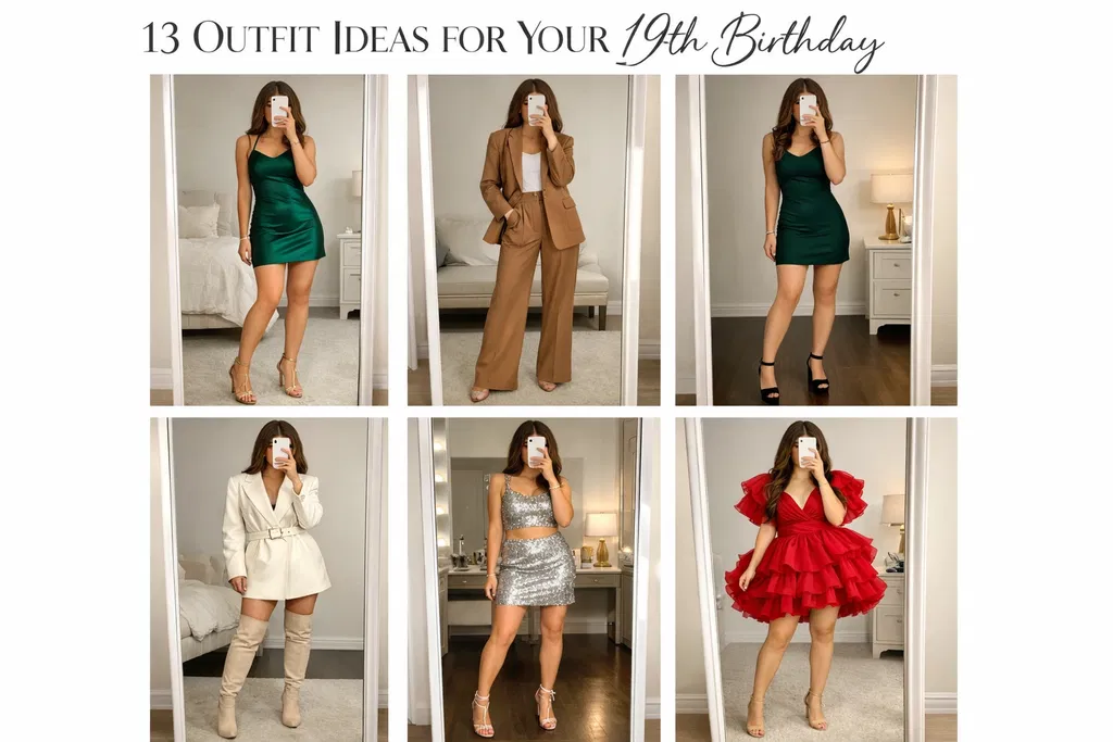 write alt text for given images separately, the alt text must be under 125 characters explain the image, and also contain the main keyword which is "13 Outfit Ideas for Your 19th Birthday" Remember, add the main keyword in alt text so, that it looks and feel natural while reading the alt text of the image, and do mention the characters under the alt text separately
